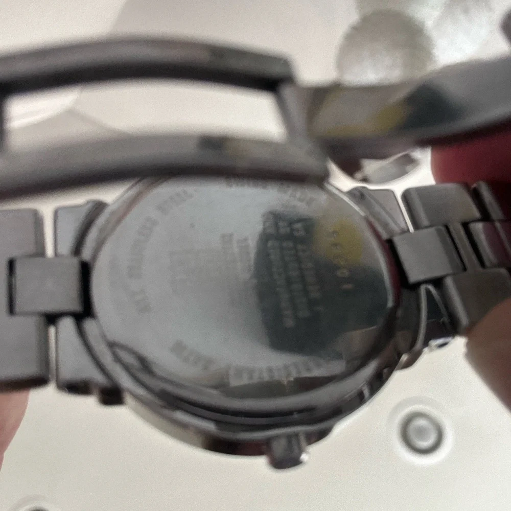 Black and Silver Givenchy watch